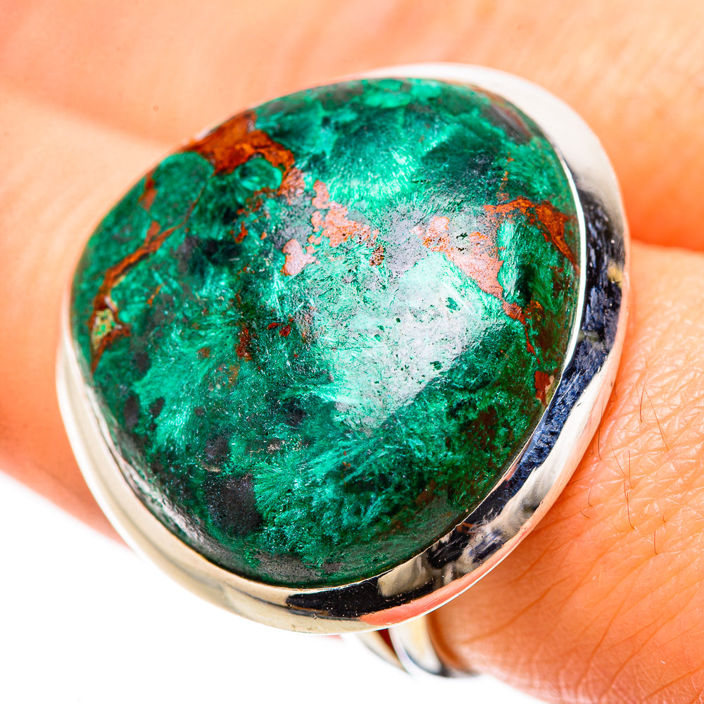 Malachite Rings handcrafted by Ana Silver Co - RING133919