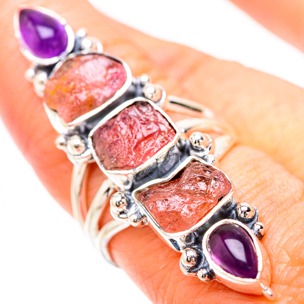 Rose Quartz Rings handcrafted by Ana Silver Co - RING133925