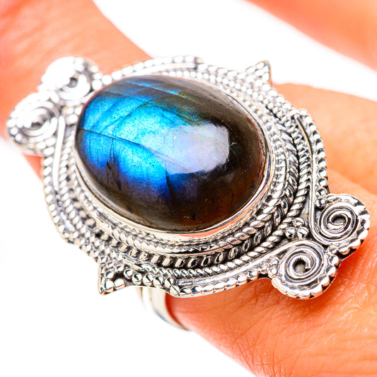 Labradorite Rings handcrafted by Ana Silver Co - RING133932
