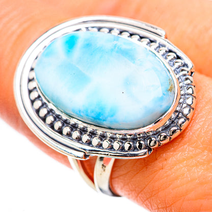 Larimar Rings handcrafted by Ana Silver Co - RING133935