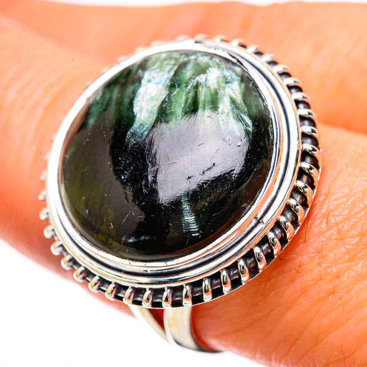 Seraphinite Rings handcrafted by Ana Silver Co - RING133941