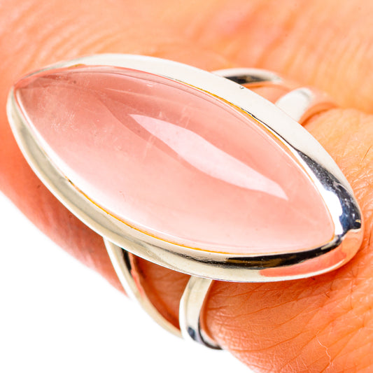 Rose Quartz Rings handcrafted by Ana Silver Co - RING133943