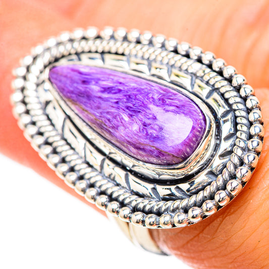 Charoite Rings handcrafted by Ana Silver Co - RING133946