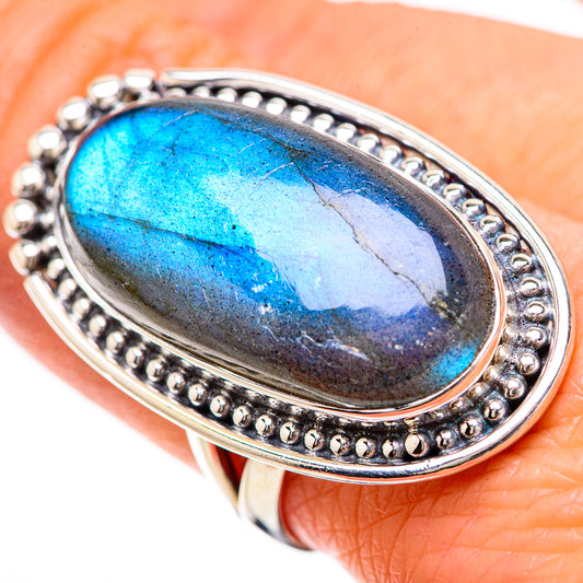 Labradorite Rings handcrafted by Ana Silver Co - RING133952