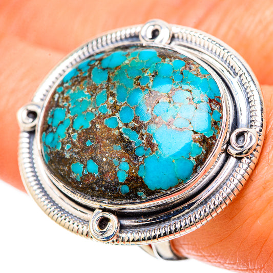 Tibetan Turquoise Rings handcrafted by Ana Silver Co - RING133954