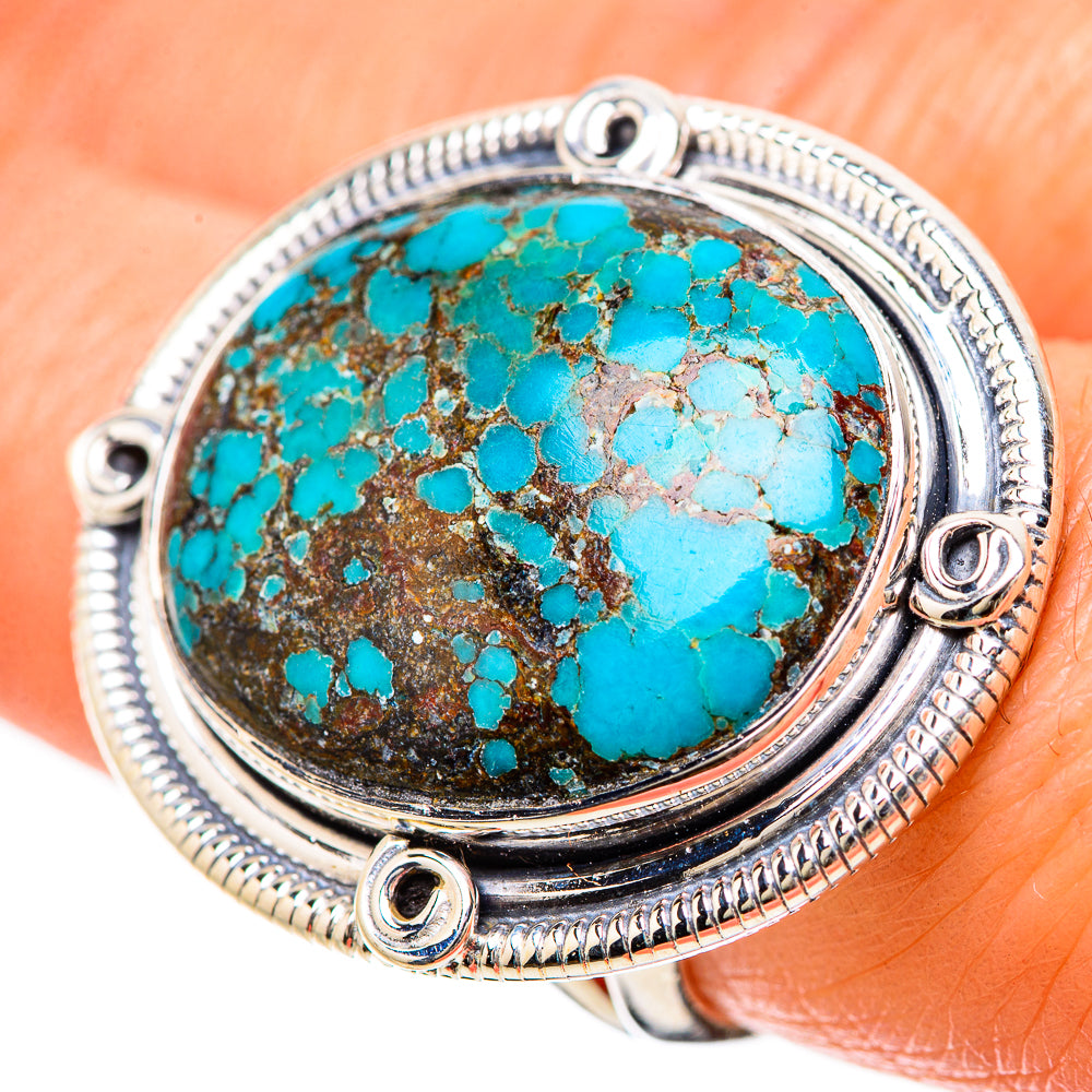 Tibetan Turquoise Rings handcrafted by Ana Silver Co - RING133954