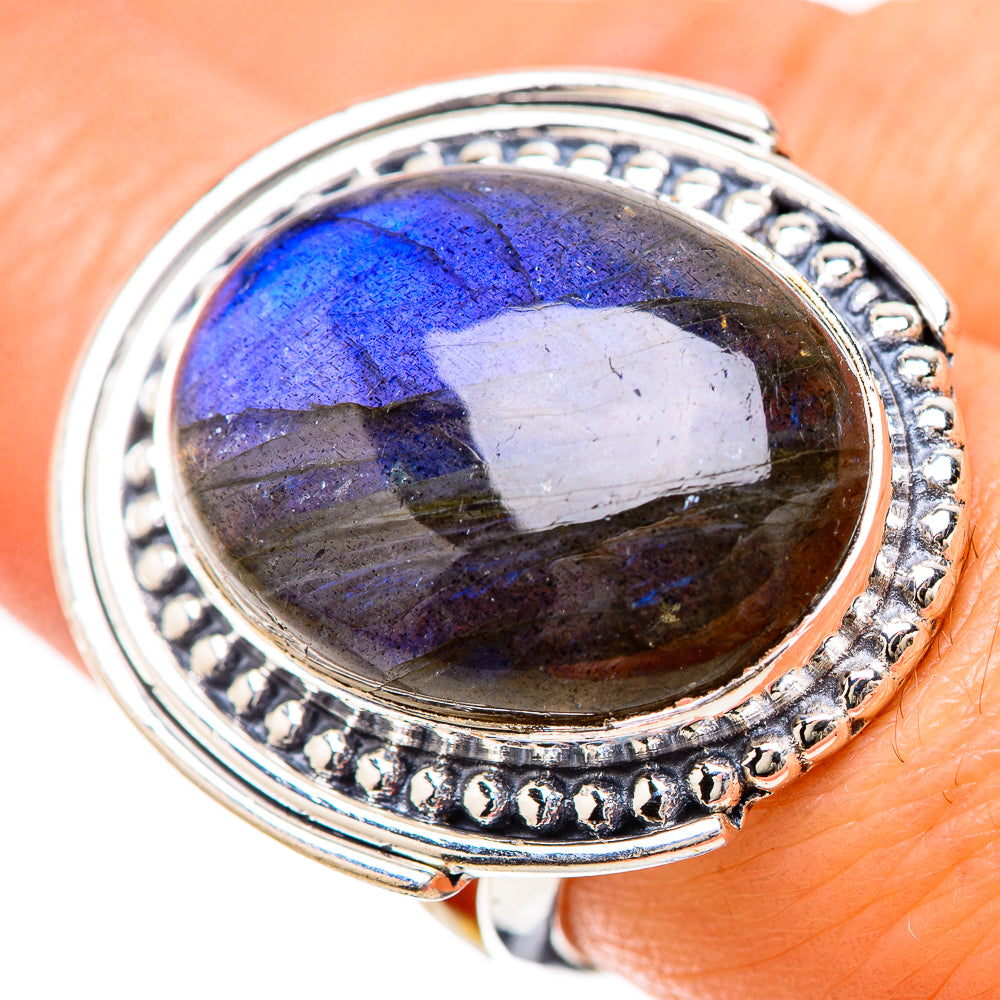 Labradorite Rings handcrafted by Ana Silver Co - RING133955