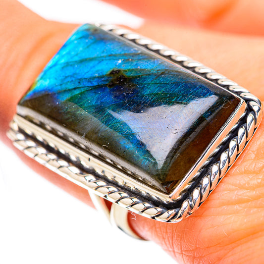 Labradorite Rings handcrafted by Ana Silver Co - RING133958