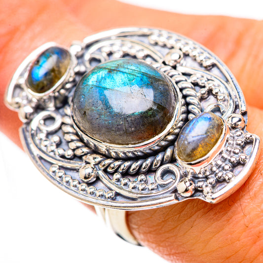 Labradorite Rings handcrafted by Ana Silver Co - RING133959