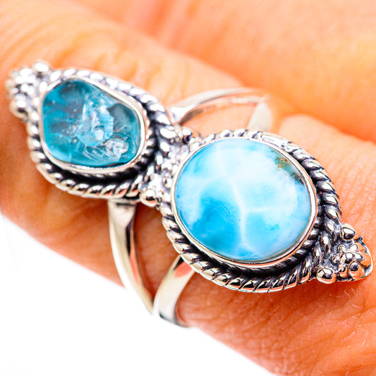 Larimar Rings handcrafted by Ana Silver Co - RING133965