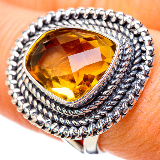 Citrine Rings handcrafted by Ana Silver Co - RING133972
