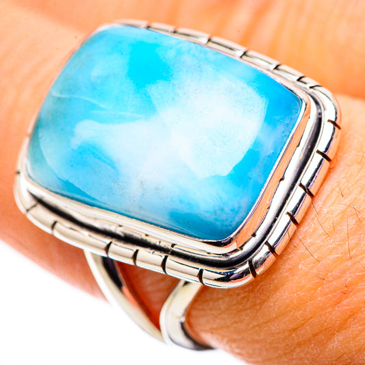 Larimar Rings handcrafted by Ana Silver Co - RING133987