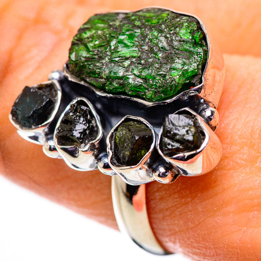 Chrome Diopside Rings handcrafted by Ana Silver Co - RING133995