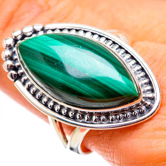 Malachite Rings handcrafted by Ana Silver Co - RING133996