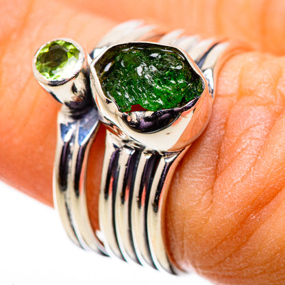 Chrome Diopside Rings handcrafted by Ana Silver Co - RING133997