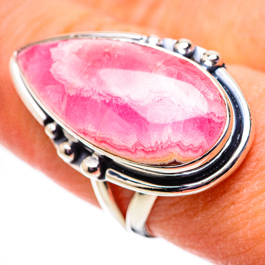 Rhodochrosite Rings handcrafted by Ana Silver Co - RING134001