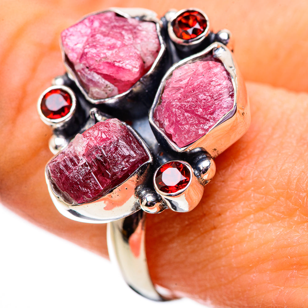 Rose Quartz Rings handcrafted by Ana Silver Co - RING134002