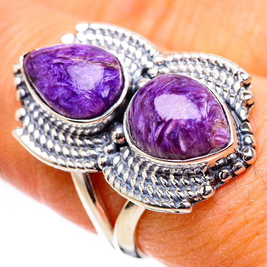 Charoite Rings handcrafted by Ana Silver Co - RING134004