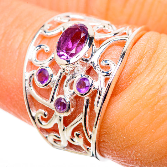 Amethyst Rings handcrafted by Ana Silver Co - RING134005