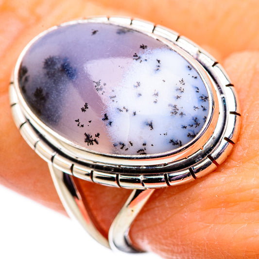 Dendritic Opal Rings handcrafted by Ana Silver Co - RING134006