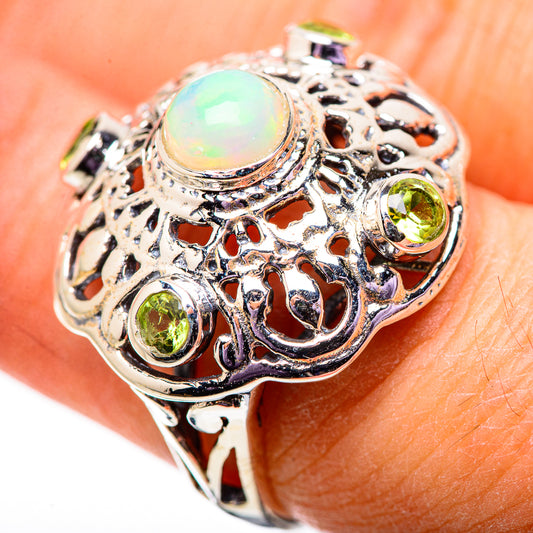 Ethiopian Opal Rings handcrafted by Ana Silver Co - RING134011