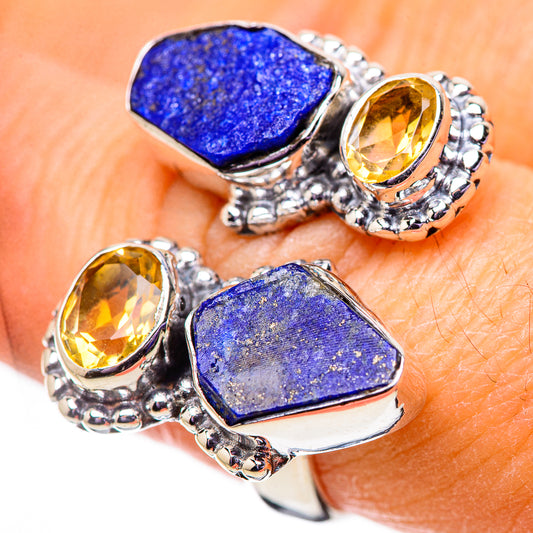 Lapis Lazuli Rings handcrafted by Ana Silver Co - RING134015