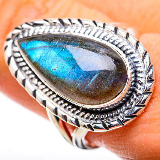 Labradorite Rings handcrafted by Ana Silver Co - RING134019