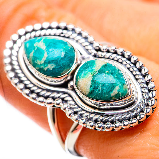 Amazonite Rings handcrafted by Ana Silver Co - RING134022