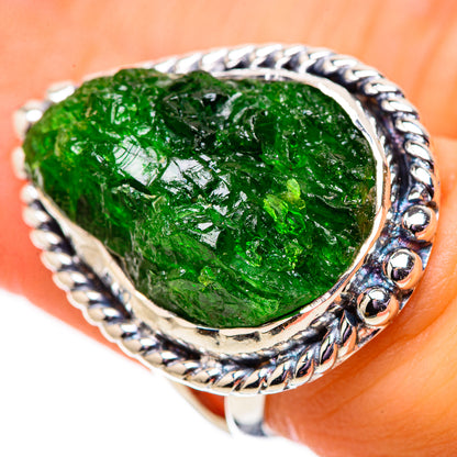 Chrome Diopside Rings handcrafted by Ana Silver Co - RING134024