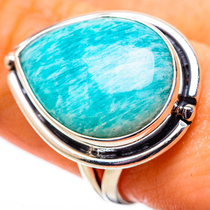 Amazonite Rings handcrafted by Ana Silver Co - RING134025