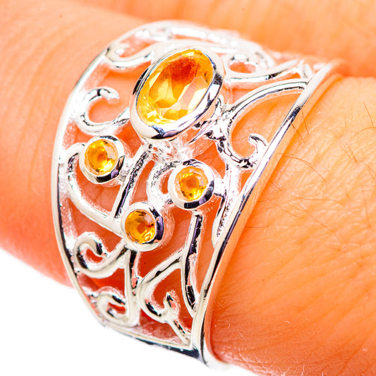 Citrine Rings handcrafted by Ana Silver Co - RING134026