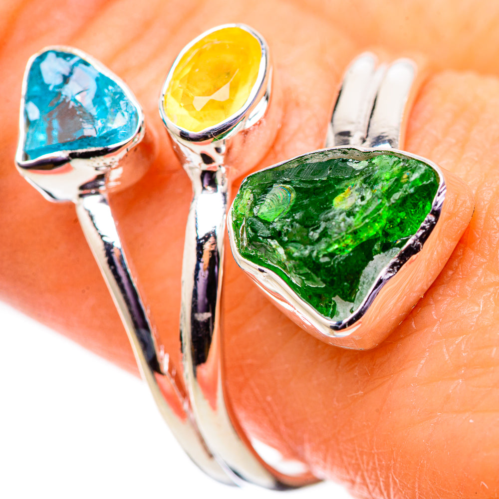 Chrome Diopside Rings handcrafted by Ana Silver Co - RING134038