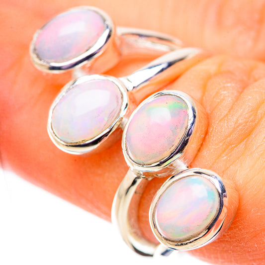 Ethiopian Opal Rings handcrafted by Ana Silver Co - RING134040