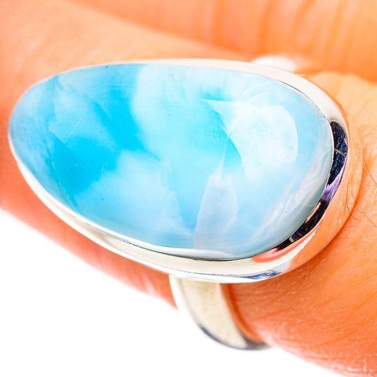 Larimar Rings handcrafted by Ana Silver Co - RING134041