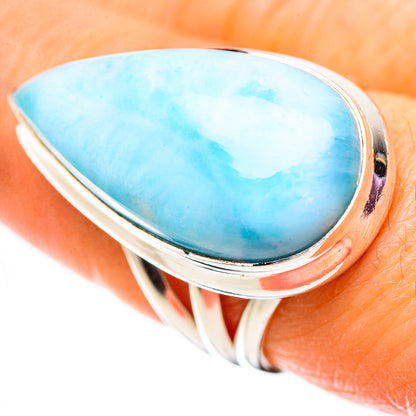 Larimar Rings handcrafted by Ana Silver Co - RING134043
