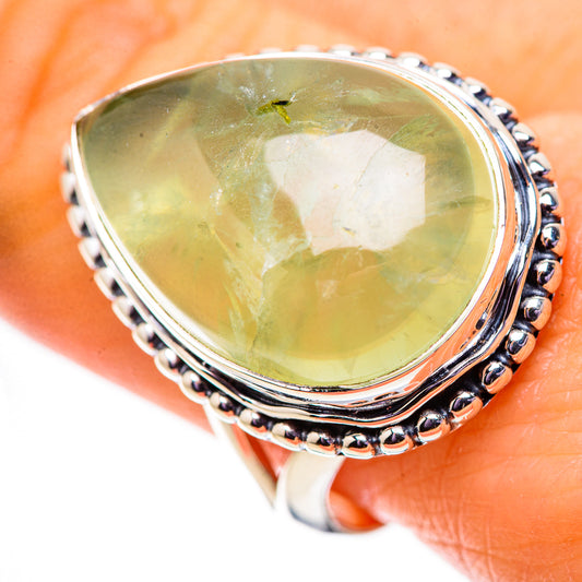 Prehnite Rings handcrafted by Ana Silver Co - RING134051