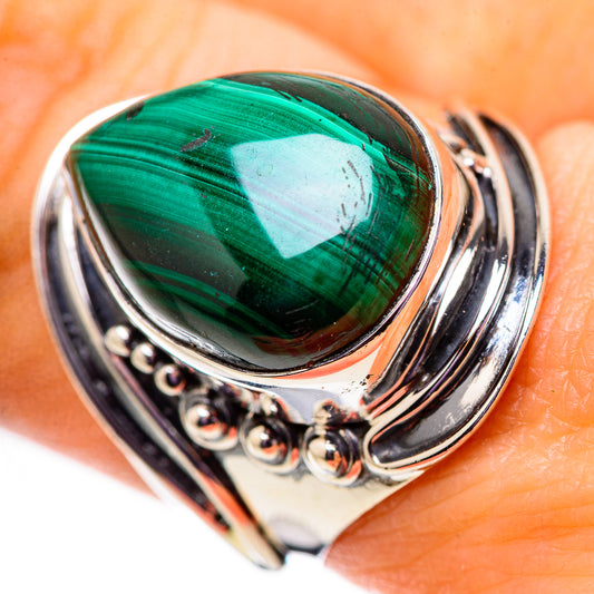 Malachite Rings handcrafted by Ana Silver Co - RING134052