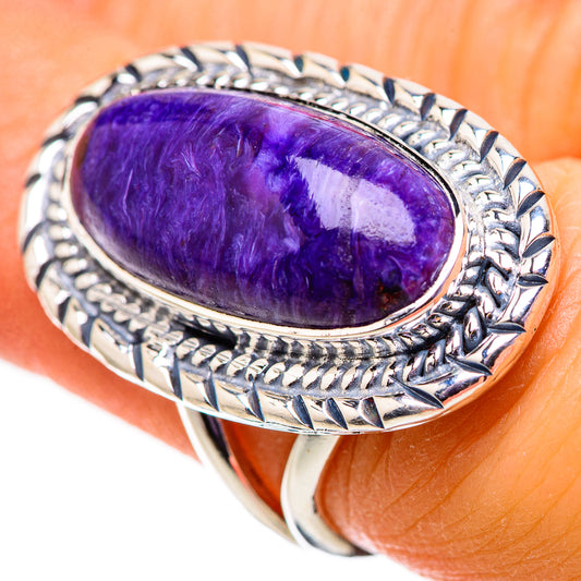 Charoite Rings handcrafted by Ana Silver Co - RING134056