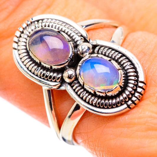 Ethiopian Opal Rings handcrafted by Ana Silver Co - RING134064