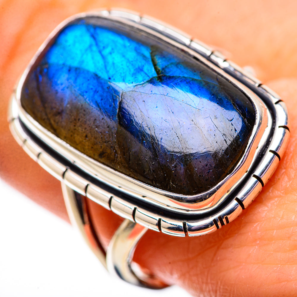Labradorite Rings handcrafted by Ana Silver Co - RING134068