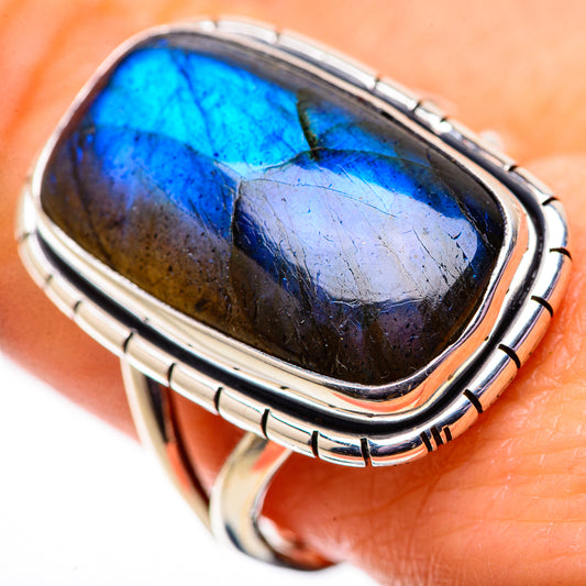 Labradorite Rings handcrafted by Ana Silver Co - RING134068
