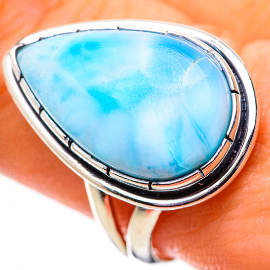 Larimar Rings handcrafted by Ana Silver Co - RING134069