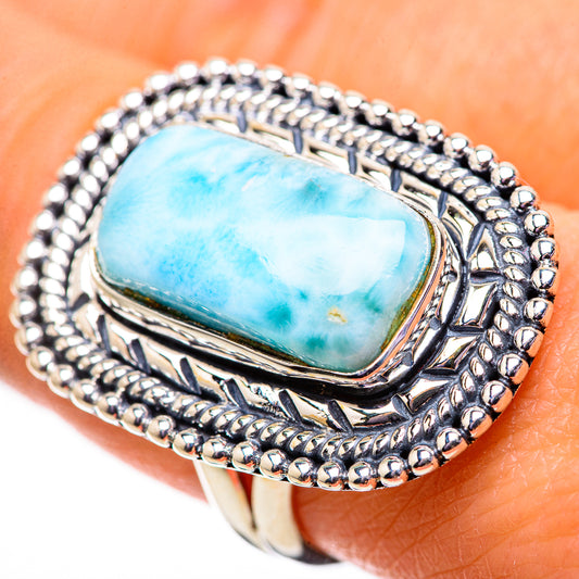 Larimar Rings handcrafted by Ana Silver Co - RING134072