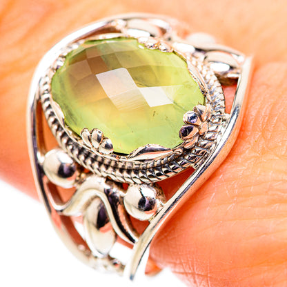 Prehnite Rings handcrafted by Ana Silver Co - RING134076