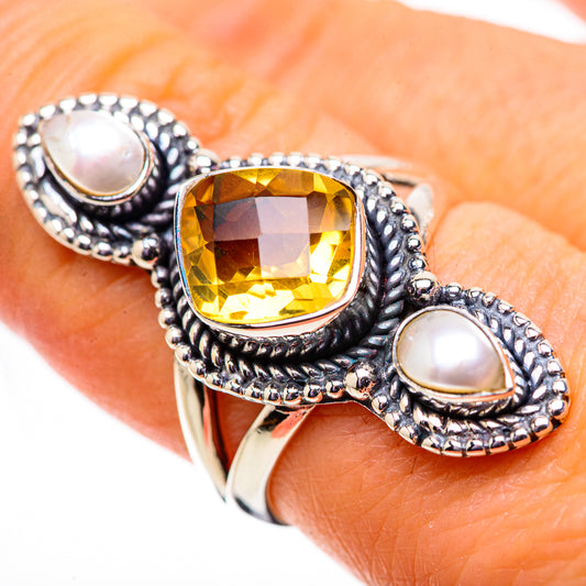 Citrine Rings handcrafted by Ana Silver Co - RING134078
