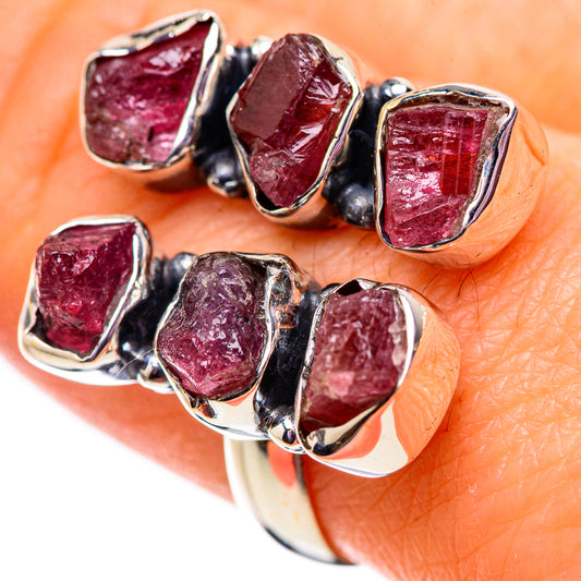 Pink Tourmaline Rings handcrafted by Ana Silver Co - RING134080