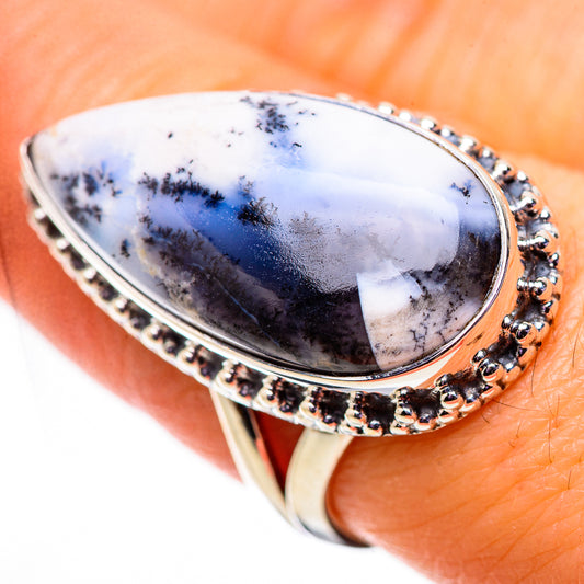 Dendritic Opal Rings handcrafted by Ana Silver Co - RING134085