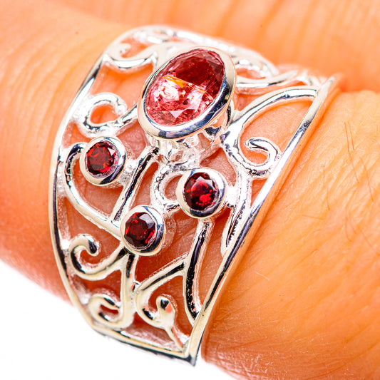 Garnet Rings handcrafted by Ana Silver Co - RING134087