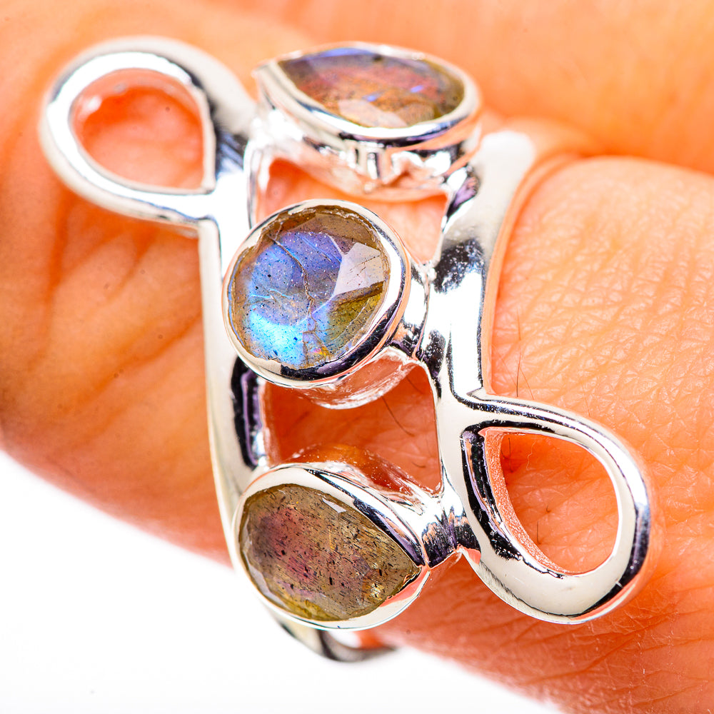 Labradorite Rings handcrafted by Ana Silver Co - RING134089
