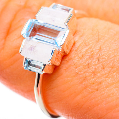 Blue Topaz Rings handcrafted by Ana Silver Co - RING134090